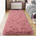 Soft Runner Rugs for Bedroom Hallways, 2x6 Blush Pink Fluffy Shag Throw Area by Ailyei