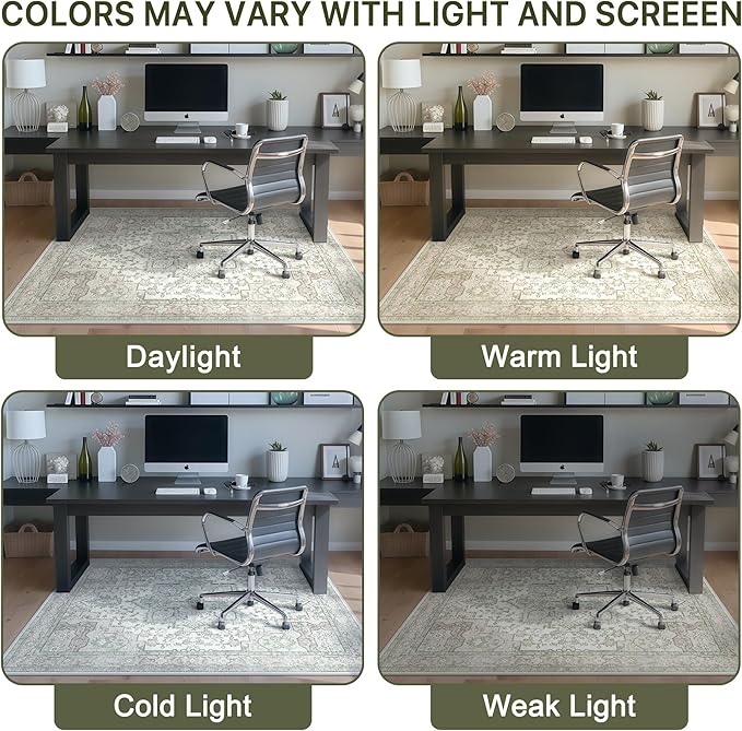 36"x60" Office Chair Mat for Hardwood Tile Floor, Under Desk Carpet Protector - Image 6