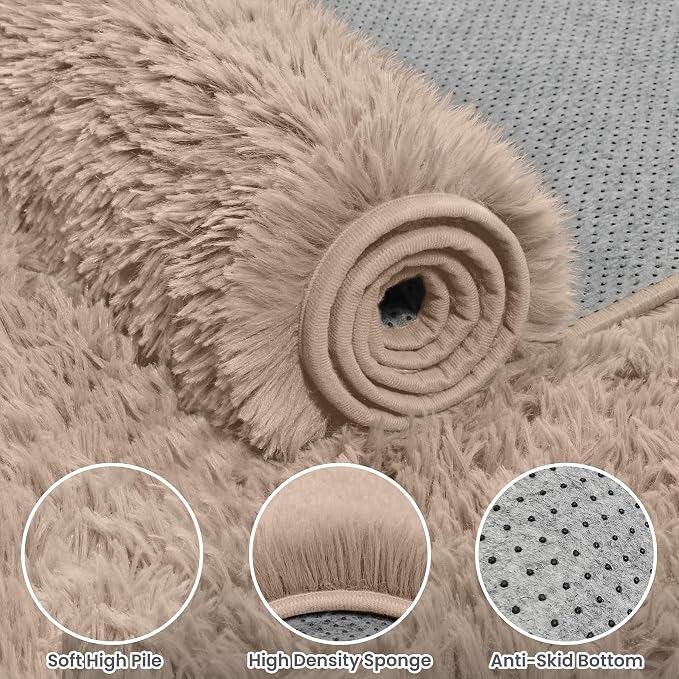8x10 Area Rug for Living Room, Ultra Soft Fluffy Shag Rugs for Bedroom - Image 6