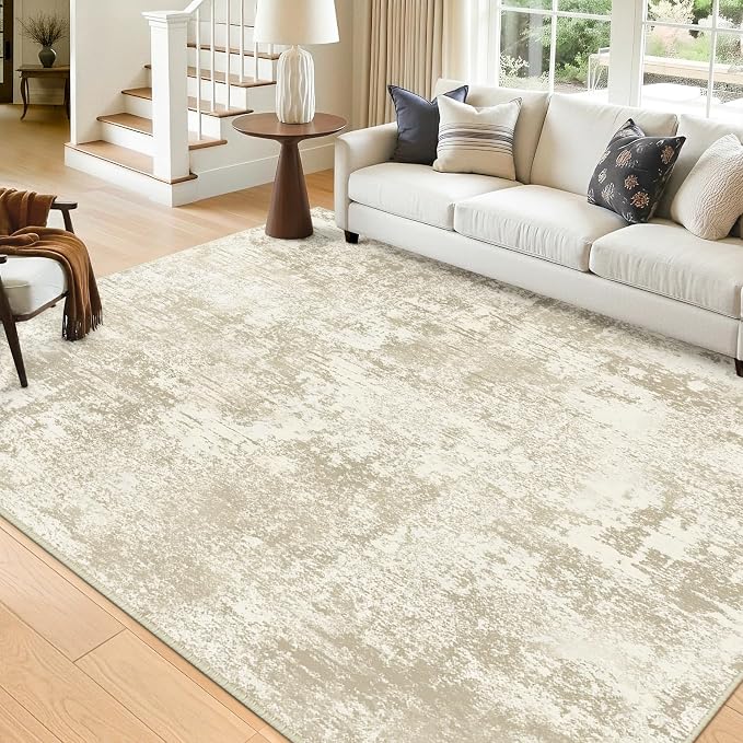 RELEANY Washable Area Rugs 5'x7' Non-Slip Modern Abstract Soft by RELEANY