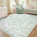 CAPALOCA Machine Washable Rugs Nursery Rug 6x9 Cute Girl Non Slip Low Pile by CAPALOCA