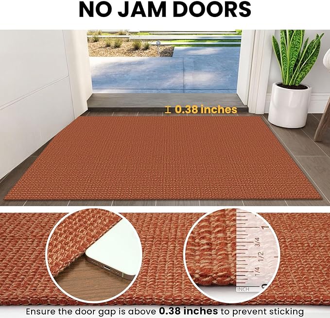 IOHOUZE Washable Exrea Long Hallway Runner Rug 3x14 Non Slip Rubber Backed - Image 3