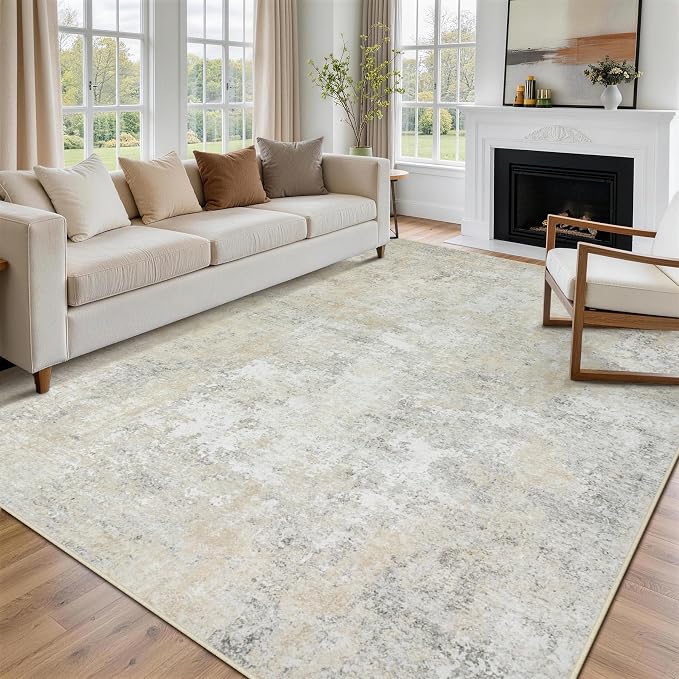 8x10 Area Rugs for Living Room Rug Washable: Abstract Large Rug for Dining Room - Image 9