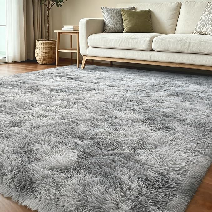 7x10 Ft Extra Large Shag Rugs for Living Room, Tie Dyed Ultra Soft Fluffy Furry - Image 2