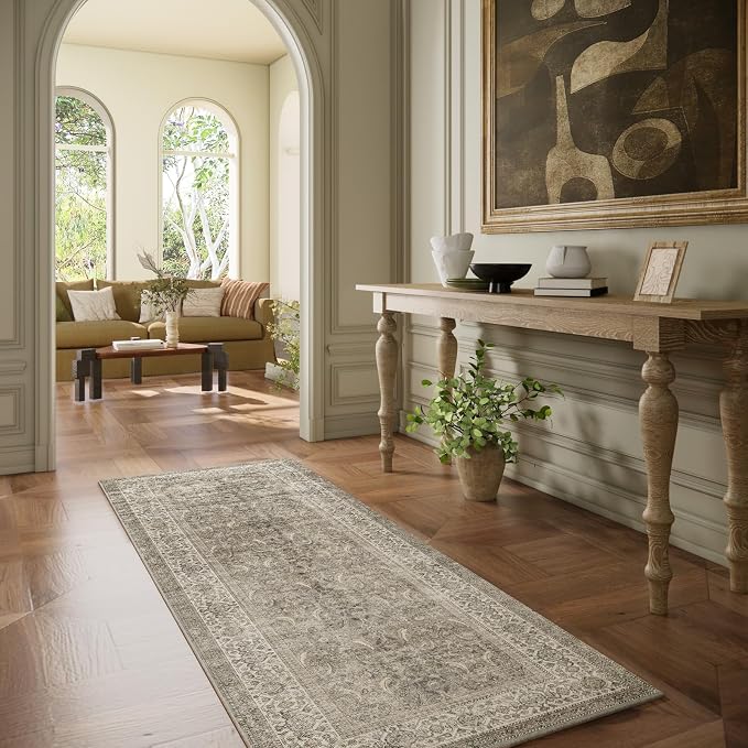 Washable Runners for Hallways Kitchen Rug: 2'6"x8' Runner Rugs Stain Resistant - Image 6