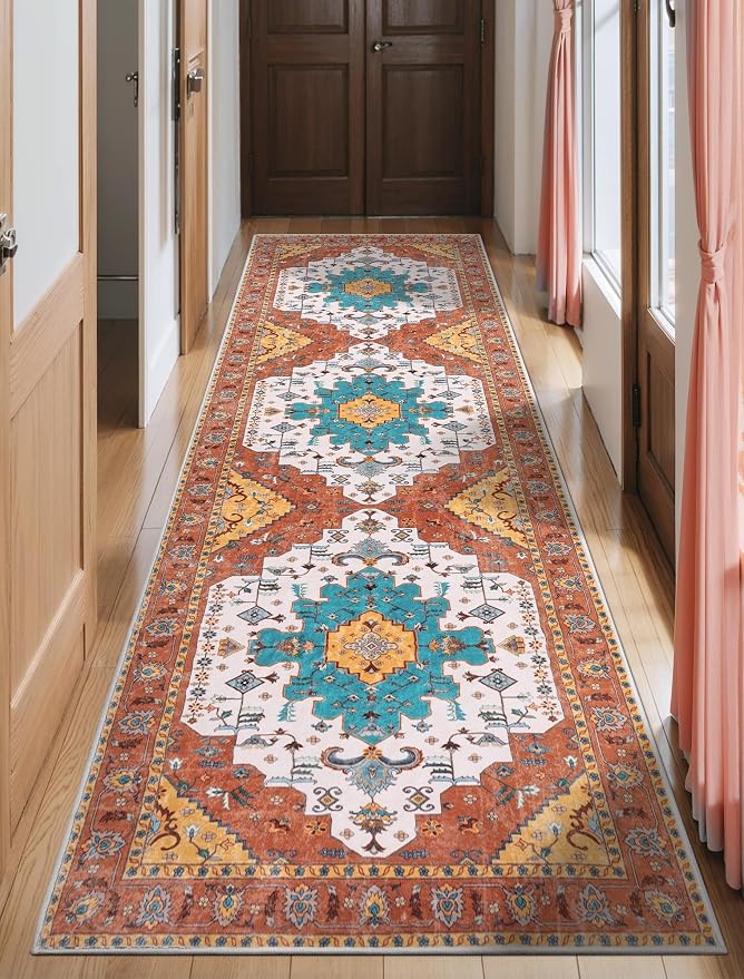 SERISSA Boho Washable Runner Rug by SERISSAHomeDecorCollection