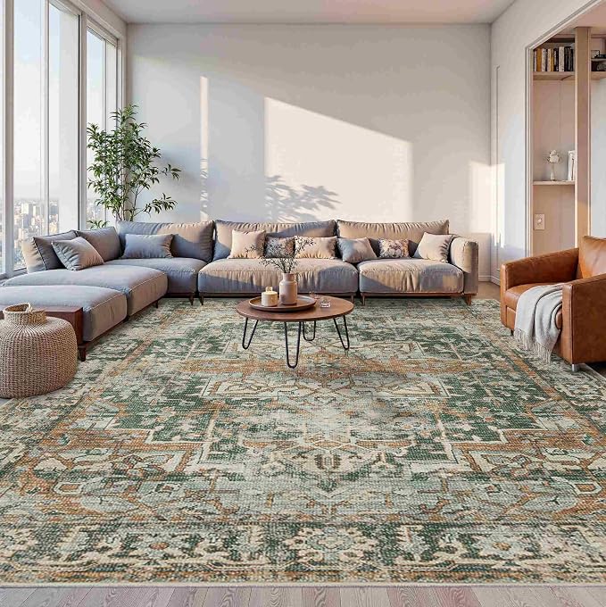 Rugxara 10x14 Area Rugs for Living Room Bedroom, Large Washable Rug, Non Slip & by Rugxara