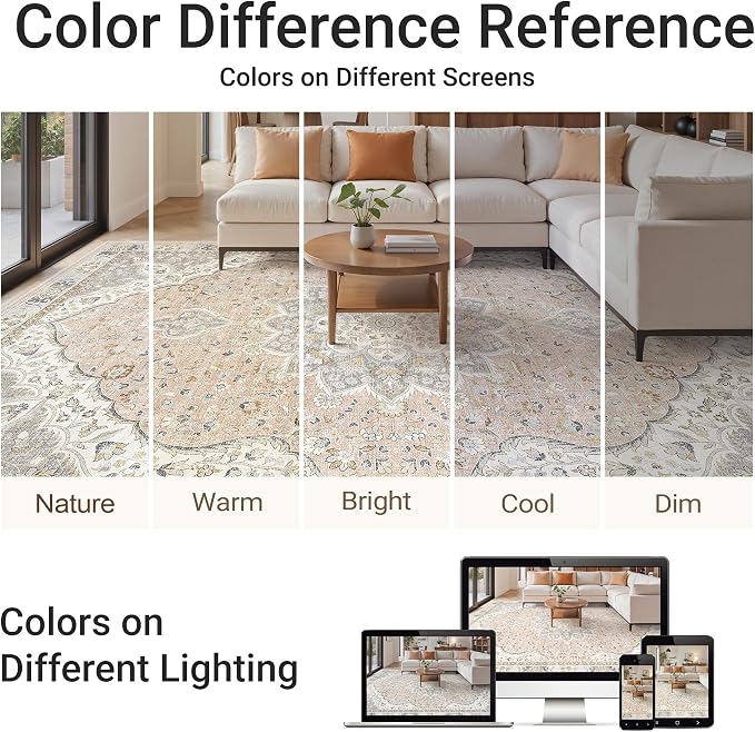 befbee 6x9 Area Rugs for Living Room - Image 6