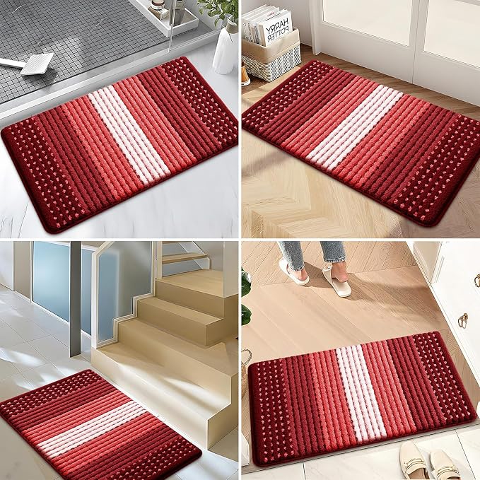 Kitinjoy Indoor Outdoor Door Mat, 59x36 Non-Slip Absorbent Dirt Trapper - Image 6