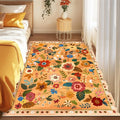 RELEANY Floral 3x5 Area Rugs Washable Print Boho Cute Carpet Non Slip Flower by RELEANY
