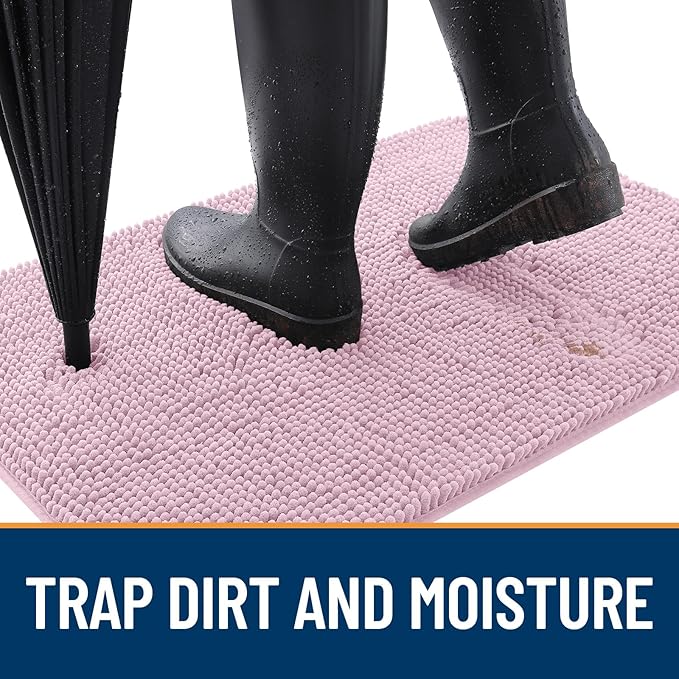 OLANLY Dog Door Mat for Muddy Paws 54x24, Absorbs Moisture and Dirt, Absorbent - Image 2