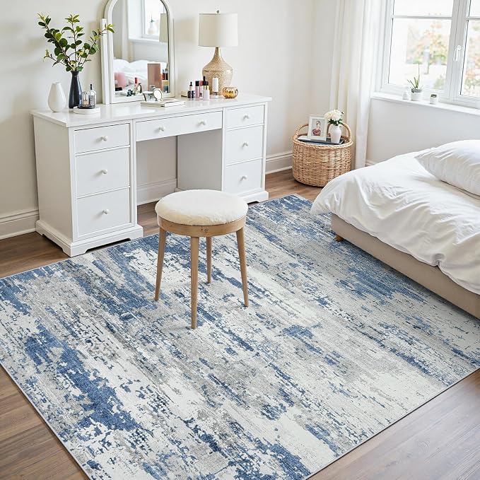 Area Rugs 5x7 Living Room: Large Soft Washable Rug Modern Abstract Anti-Skid - Image 7