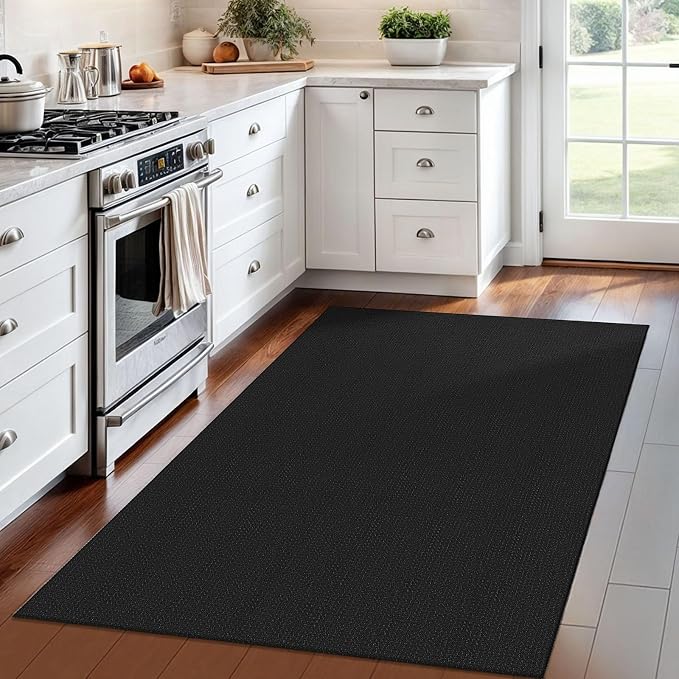 IOHOUZE Washable Area Rug 4x6 Non Slip Rubber Backed Woven Rugs - Image 7