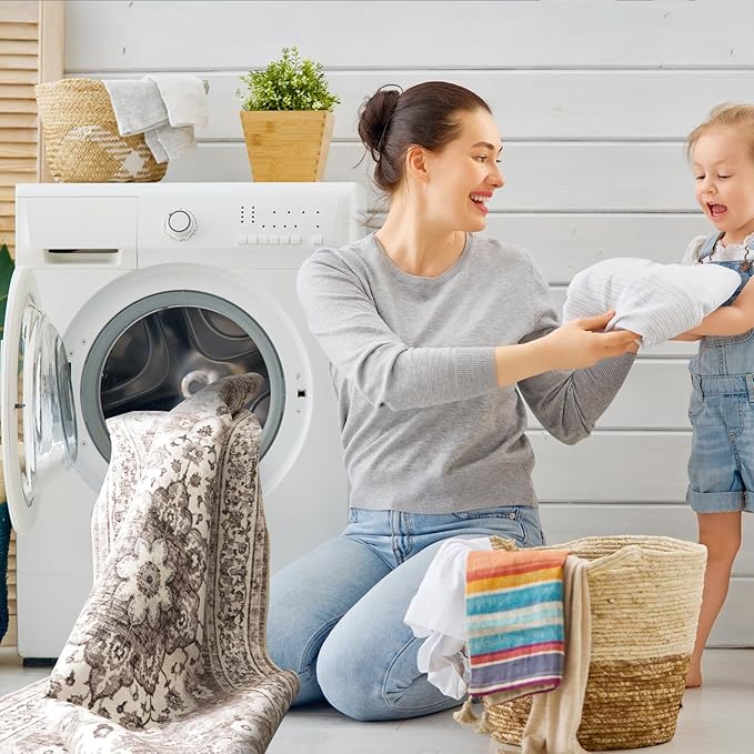 Washable Oriental Hallway Runner Rug - Image 4