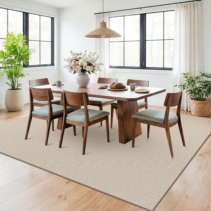 KOZYFLY 6x9 Dining Room Rugs, Washable Area Rug - Image 2