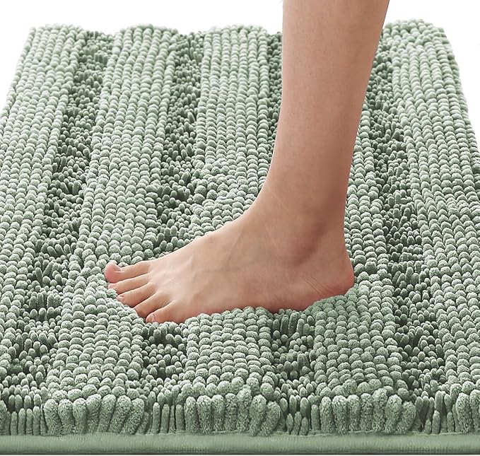 H.VERSAILTEX Bath Rugs for Bathroom Non Slip Bath Mats Extra Thick Chenille by HVERSAILTEX