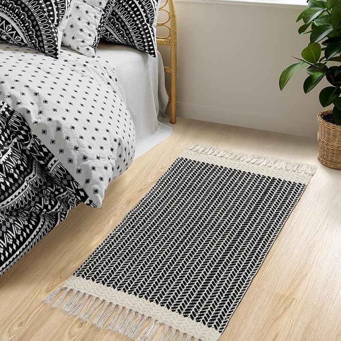 Lahome Belle Boho Bathroom Rugs, Small 2x3 Front Door Mat Lightweight Kitchen - Image 8