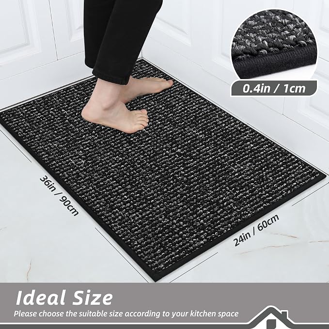 BEQHAUSE Kitchen Rugs 24"x36", Non-Slip Kitchen Mats - Image 2