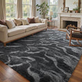 5x7 Ft Large Shag Rugs for Bedroom Living Room, Tie Dyed Ultra Soft Fluffy by Cuzwlovita
