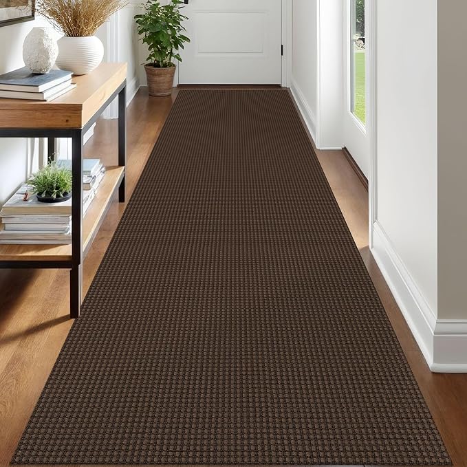 IOHOUZE Washable Runner Rug 3x12 Non Slip Rubber Backed Extra Long Hallway by iOhouze