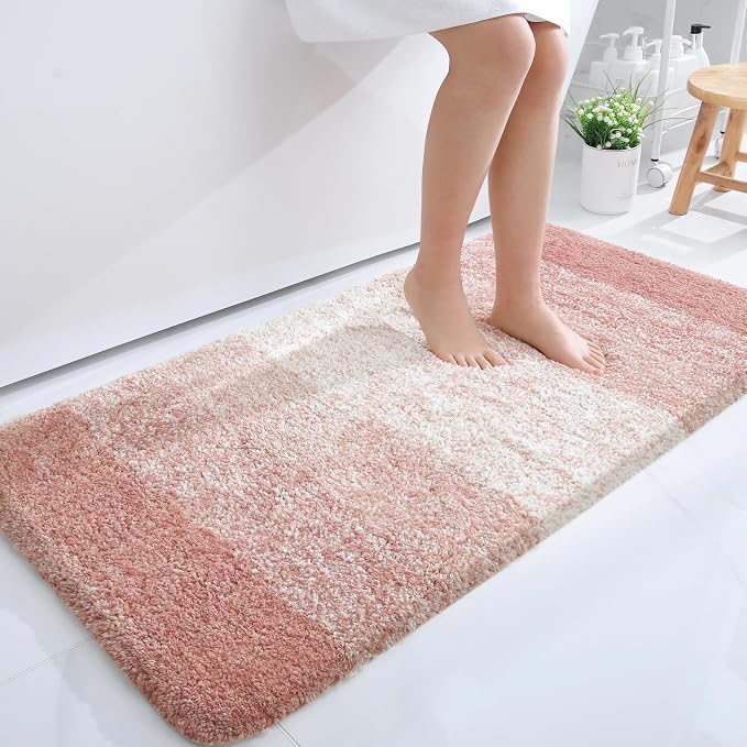 OLANLY Large Bathroom Rugs Mat 40x24, Extra Soft Absorbent Microfiber Bath Rugs by OLANLY