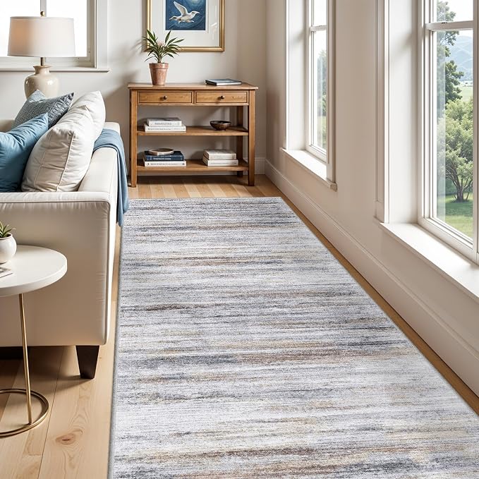 4x7 Rugs for Small Living Room: Non-Slip Washable Area Rug for Hallway Entryway by WIEVEDENS