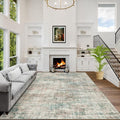 6x9 Area Rugs Washable Rug: Large Modern Abstract Living Room Rug Soft by GENTDRIZZ