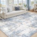RELEANY Washable Area Rugs 6'x9' Non-Slip Modern Abstract Soft by RELEANY