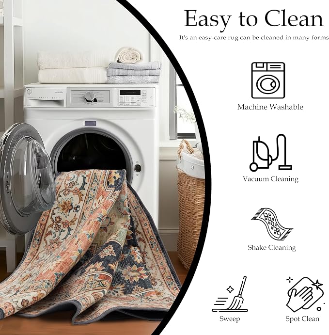 Ruaruarug Washable Area Rug 10x14 - Image 3