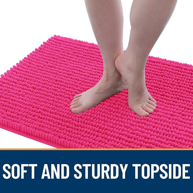 OLANLY Dog Door Mat for Muddy Paws 24x16, Ultra Absorbent Chenille Mud Doormat - Image 3