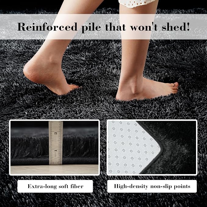 yongyangjuxin Fluffy Rug Shag Area Rug, Super Soft Shag Rugs - Image 6
