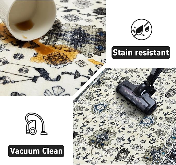 Ruaruarug Washable Area Rug 8x10 - Image 7