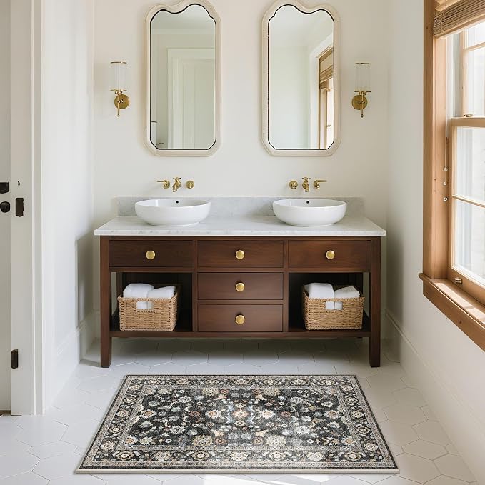 Washable Small Area Rugs for Kitchen: Door Mat Indoor Entrance 2x3 Throw Rug - Image 5