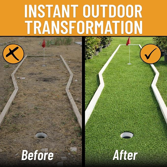 Ottomanson Artificial Turf for Backyard, Training & Outdoor Use 78" x 28' - Image 9
