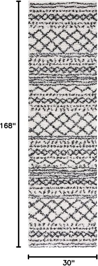SAFAVIEH Arizona Shag Collection Runner Rug - Image 3