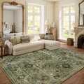 Washable Area Rugs for Living Room: 6x9 Rug Boho Vintage Rugs Stain Resistant by palohom