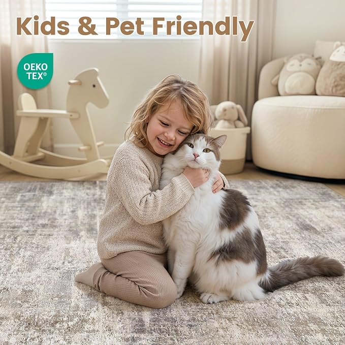 cotiled Washable 6x9 Area Rug for Living Room - Image 4