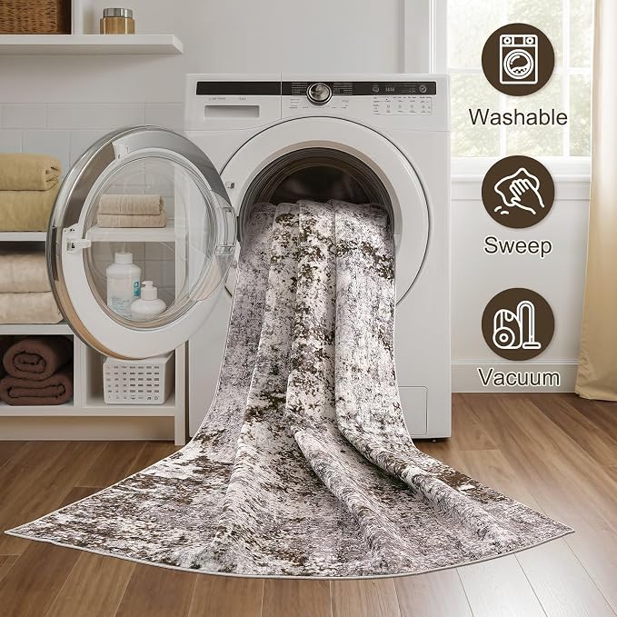 DMOYEST 10x12 Area Rug for Living Room, Washable & Non Slip Large Indoor Carpet - Image 6