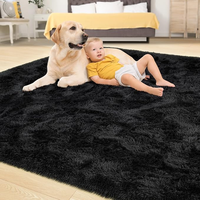 Tepook Super Soft Fluffy Rugs for Bedroom, Shag 5x7 Area Rugs for Living Room - Image 4