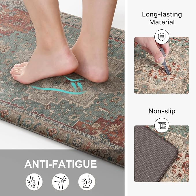 GENIMO Kitchen Mats for Floor, Washable Anti Fatigue Mat for Cushioned - Image 4