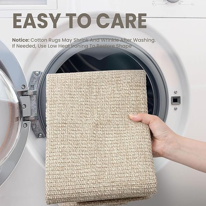 EARTHALL Washable Runner Rug 3x6 Ft Non Slip Runners - Image 3