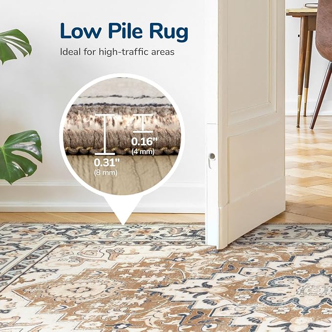 Lessymo Area Rugs 9x12 Living Room- Large Area Rug Machine Washable Area Rug - Image 7