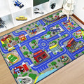 Capslpad Kids Rug Educational Play Rug 5.2'x3.3' Traffic Road Kids Play Car Mat by CapslpadDirect