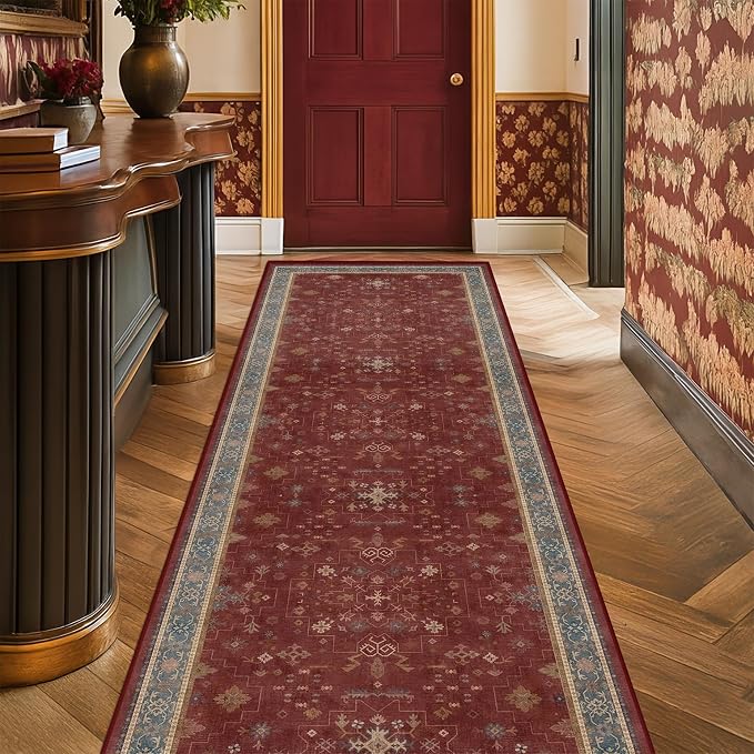 2x6 Turkish Kitchen Runner Rugs Non Skid Washable - Image 6