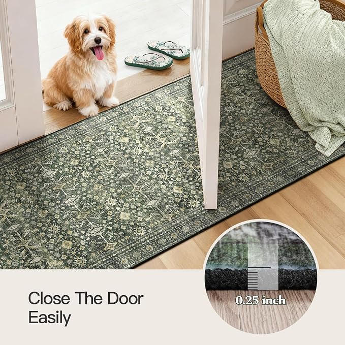Lofus 2X 8 Area Rug for Hallways, Low Pile Soft Carpet Runner for Kitchen - Image 6