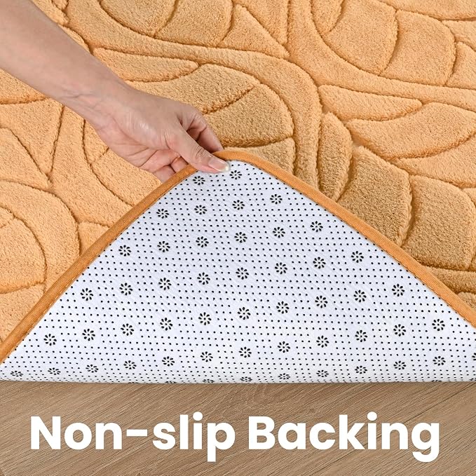 Macgace 6x9 Apricot Area Rug, Soft Shag Carpet, Washable Living Room Rugs - Image 7