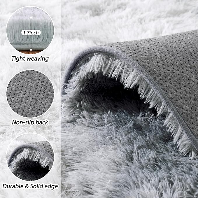 Area Rugs 9x12 for Living Room, Ultra Soft Fluffy Rugs for Bedroom, Non-Slip - Image 5