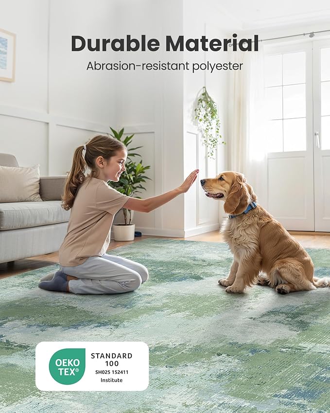 Runner Rugs for Hallway 2'6"x10', Modern Abstract Machine Washable Runners for - Image 7