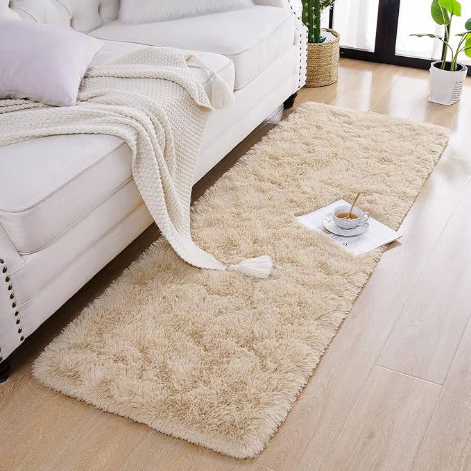 Chicrug Soft Runner Rug for Bedroom Living Room Plush Fluffy Rug 2x6 Feet - Image 5