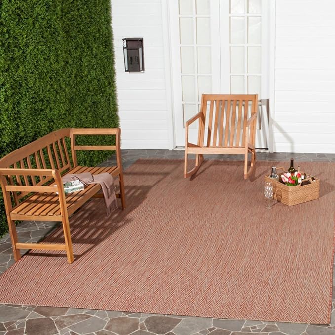 SAFAVIEH Outdoor Area Rug 6'7"x9'6" - Image 2